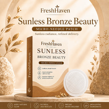 Sunless Bronze Beauty Micro-Needle Patch A mess-free tanning patch for a natural-looking bronze glow — no UV, no lotion, no streaks.