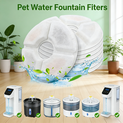 Universal Pet Fountain Filter – 3-Layer Carbon & Resin Cartridge