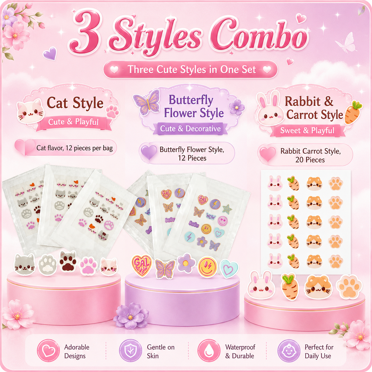 Three distinctive styles