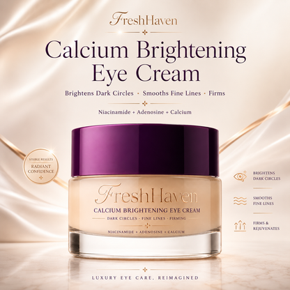 Limited-Time 50% Off Offer. FreshHaven Calcium Dark Spot Eye Cream  Look Less Tired — Even Before Makeup