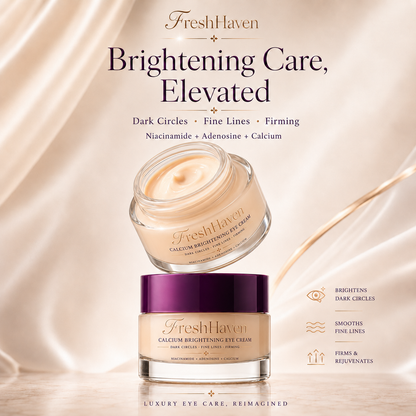 Limited-Time 50% Off Offer. FreshHaven Calcium Dark Spot Eye Cream  Look Less Tired — Even Before Makeup